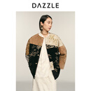 DAZZLE【新春青绿系列】地素棉服女2026年春季新款彩色棉褛 彩色 S