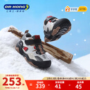 江博士（DR·KONG）冬季男女童加绒保暖儿童学步鞋 户外防滑耐磨儿童运动鞋 灰/黑 27 脚长约16.2-16.8