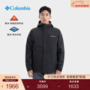 Columbia哥伦比亚户外秋冬男女银点三合一鹅绒内胆700蓬防水冲锋衣XE5542 010 XE5542  黑色 男女同款 L (180/100A)