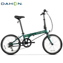 大行（DAHON）经典D6折叠自行车20英寸6速成人休闲单车 KBC061 墨绿色 20英寸