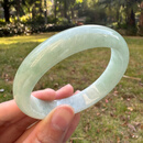 FALRIA 珐莱儿缅甸冰种翡翠手镯高档冰糯种正品玉手镯淡绿真品玉镯子送妈妈老婆 54mm