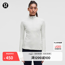 lululemon丨It's Rulu 女士跑步半拉链衫 LW3IMNS 蒸汽灰 S