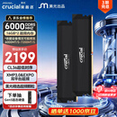 英睿达（crucial）32GB（16GB×2）DDR5 6000频率台式机内存 Pro系列超频条 美光（原镁光）原厂颗粒  CL36黑色