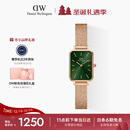 丹尼尔惠灵顿（DanielWellington）DW女士手表小绿表时尚欧美表经典复古小方表圣诞礼物DW445