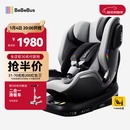 bebebus儿童安全座椅领航家汽车用0-8岁婴儿宝宝车载360度旋转 千岩灰