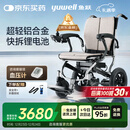 鱼跃(yuwell)电动轮椅车D130FL老人专用全自动智能可折叠轻便代步锂电