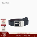 Calvin KleinJeans【新年礼物】25秋男士商务休闲绅士ck光面皮革针扣皮带腰带
