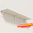 安尔雅墙面搁架 墙上置物架宿舍木板挂墙书架隔板置物架白色120*30