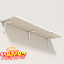 安尔雅墙面搁架 墙上置物架宿舍木板挂墙书架隔板置物架白色120*30