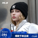 MLB帽子男女25年新款秋冬季毛线帽舒适保暖针织帽3ABNBM256-50BKS-F