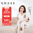 嫚熙（EMXEE）唐艺昕同款孕妇睡衣秋冬产后加厚月子服半边绒哺乳孕期家居服