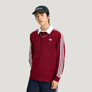 阿迪达斯（adidas）三叶草系列 男 3S PL 长袖POLO KG3905 红色 L