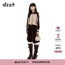 DZZIT【刘浩存同款】地素短裤2025冬新款美拉德灯芯绒五分裤女3J4Q104 棕色 XS