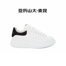 亚历山大麦昆（Alexander McQueen）厚底运动鞋男牛皮小白鞋礼物553680-WIEEN-黑尾 41