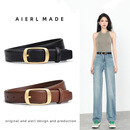 极为（JEVI）腰带女士2025新款式设计感小众黑色复古装饰配牛仔裤韩版简约皮带