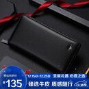 七匹狼钱包男手拿包真牛皮卡包拉链大容量生日圣诞礼物送父亲爸爸