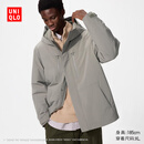 优衣库男装女装高性能复合连帽外套保暖夹克含羽绒智暖衣478277 31 米色 L