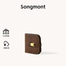 Songmont山下有松山行钱包设计师款皮夹短款卡包夹礼物男女零钱包 檀棕色 预售20天