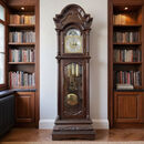 汉时（Hense）实木机械落地钟德国进口机芯座钟客厅豪华别墅立钟报时钟表HG9814 香椿木+德国赫姆勒十二音拉绳