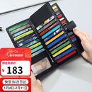 高尔夫GOLF卡包男士头层牛皮多卡位大容量银行卡片包防盗刷长款钱包男证件包商务钱夹5V718394J黑色