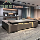 京多梦现代简约L形大班台主管桌3.6米文件柜组合 带多媒体线盒与指纹锁 【带多媒体线盒】3.0米文件柜