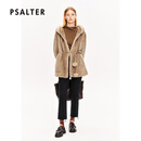 诗篇（PSALTER）【整貂】剪绒高低毛系带水貂毛外套皮草 浅栗色 2XL