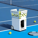 劲网火枪手25款JT-M6网球智能自动发球机训练器小巧便携单多人教练旗舰多色 象牙白【APP+数显遥控双模控制】