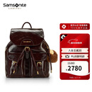 新秀丽（Samsonite）时尚女士双肩包书包通勤包包巧克力色女包包NY4新年礼物送女友