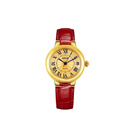 西普尼金表（HIPINE）金表女纯金999足金黄金手表复古腕表时尚骐骥红石英女情人节礼物 【光壳金面金扣-红带】金重5g+