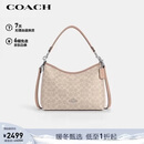 蔻驰（COACH）【品牌直供】女士LAUREL中号斜挎流浪包沙黄色CV975新年礼物