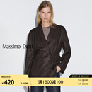 Massimo Dutti折扣升级2025年女装简约通勤风高智感双排扣西装外套 06040713 巧克力色 S (36) (CN 165/84A)