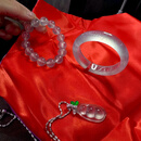 云南天然翡翠手镯缅甸a货女款冰种绿满绿阳绿正圈圆 高冰翡翠手镯