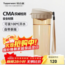 特百惠（Tupperware）茶韵500ML塑料杯男女士学生夏季运动水杯子户外便携大容量 奶茶棕