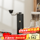 泰摩栗子C手摇磨豆机 家用手动咖啡豆研磨机 磨豆器礼物 C5-曜石黑【全能版】