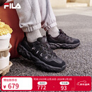 FILA易烊千玺同款|斐乐官方松饼鞋男鞋老爹鞋2025秋季新款鞋子休闲鞋 黑-BK 42