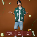 LACOSTE【王一博同款】法国鳄鱼男装25夏新款直筒牛仔百慕大短裤|FH9932 MKU/浅牛仔蓝 38 XL