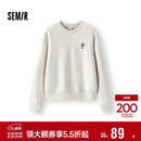 森马（Semir）迪士尼合作系列卫衣女春季刺绣oversize打底衫套头衫101125116013