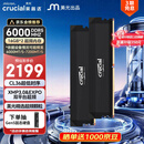 英睿达（crucial）32GB（16GB×2）DDR5 6000频率台式机内存 Pro系列超频条 美光（原镁光）原厂颗粒  CL36黑色