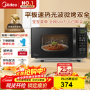 美的（Midea）微波炉烤箱一体机 小型家用20升微波炉  光波加热 钻石背板（M1-L201B）