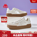 卡帕（Kappa）官方德训鞋子女鞋冬季厚底增高休闲运动学生板鞋 银色 37