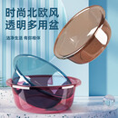 靠森厨房储物盆洗菜盆加厚塑料水果盘沥水篮洗脸盆洗碗盆面盆 2个【颜色随机】