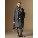 ELLE KIDS50%羊毛外套法式学院风秋冬连帽气质女童中长款宽松毛呢大衣