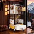 蔻丝鸟笼子鹦鹉专用大号新型防溅玄凤虎皮牡丹家养小太阳家用豪华别墅