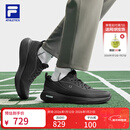 FILA 斐乐官方男鞋NUVOLE RUN 3+跑步鞋2026春季新款柔云3+运动鞋 黑-BK 42