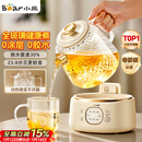 小熊（Bear）全玻璃养生壶 纯玻璃多功能恒温壶 办公室轻音炖煮花茶 1L YSH-J10D1