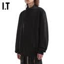 瑞克·欧文斯（RICK OWENS）男装斜拉链夹克新款酷感型男纯色休闲外套2280BAMQ BKX/黑色 S
