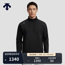 迪桑特（DESCENTE）RUNNING系列跑步运动健身男士半高领针织套头衫 BK-黑色 L (175/96A)