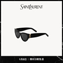 YSL圣罗兰 男女同款SL M94太阳眼镜浅金色黑色 黑色+浅金色/黑色 U