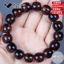 范嘉伦海南黄花梨手串【优选紫油梨】桶珠手串男黄花梨木藏式文玩手把件 素款(紫油梨13x14mm*16颗)