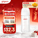 贝亲（Pigeon）玻璃奶瓶宽口径防胀气240ml M号奶嘴 3月+ AA187 